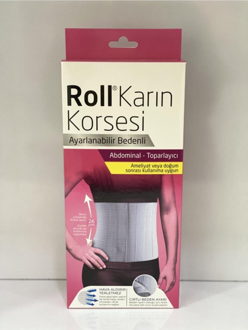 Ayarlanabilir Karın Korsesi, Bedenli, 26 Cm, Rahat Ve Destekli Tasarım