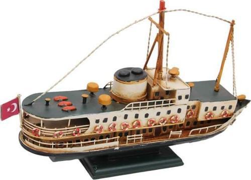 Metal Gemi Biblo Dekoratif Hediyelik