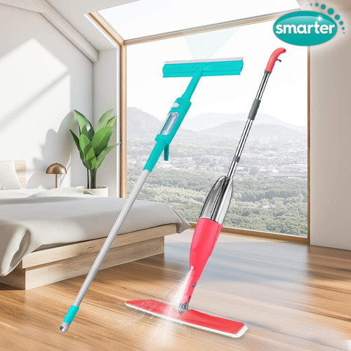 SMARTER Mega 2’Li Somon Shiny + Glasy Sprey Mop Cam Spreyi Mop Paspas Temizlik Seti