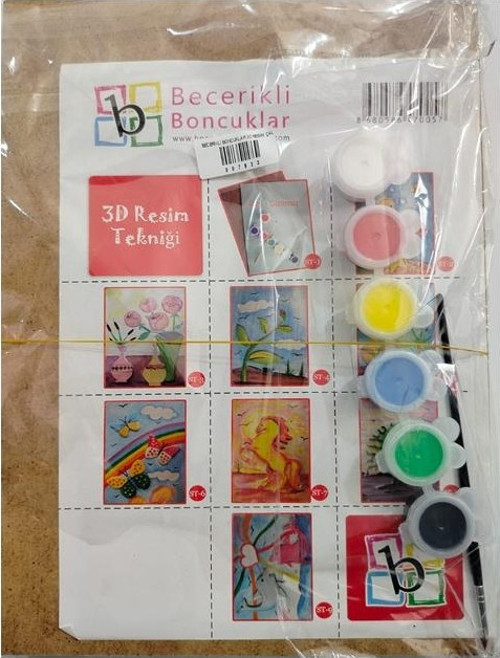 Becerikli Boncuklar 3D Resim Çalışması Seti