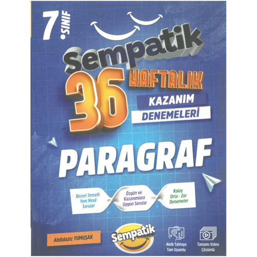 Ünlüler Karması 7. Sınıf Sempatik Serisi Paragraf 36 Haftalık Kazanım Denemeleri