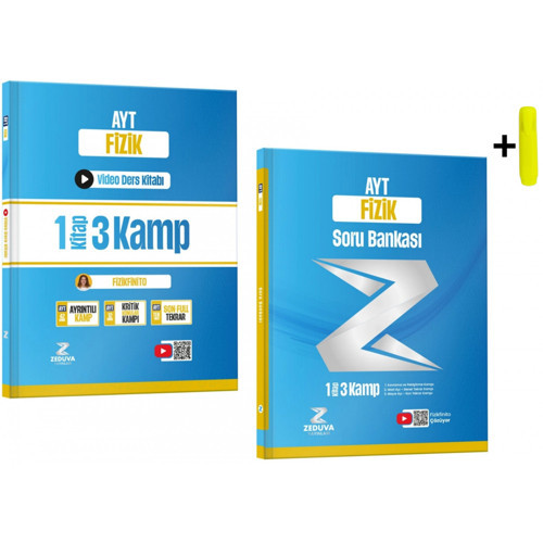 Zeduva Yayınları Fizikfinito AYT Fizik 1 Kitap 3 Kamp Video Ders Kitabı Ve Soru Bankası