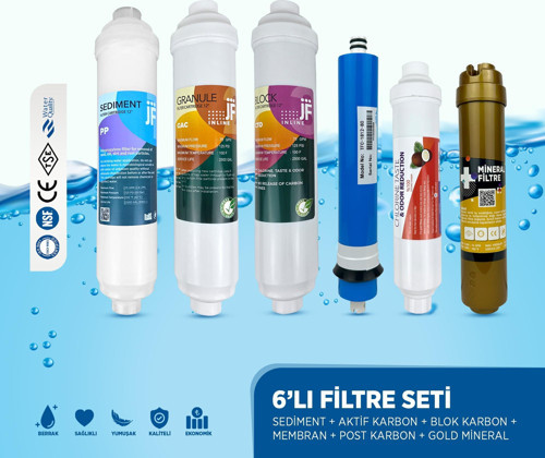 Su Arıtma Cihazı Içininline 6 LI Filtre Seti - Ideal Mağaza