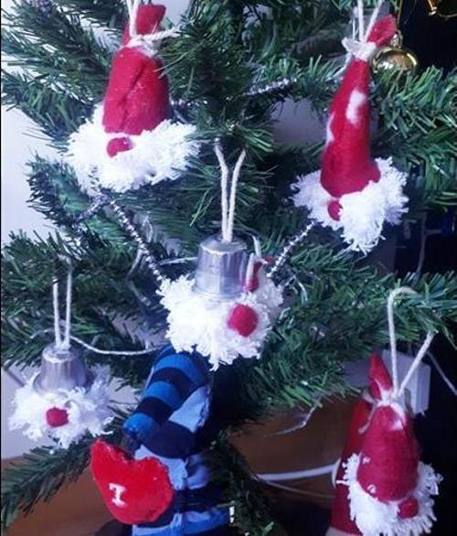 yılbaşı ağacı süsü 5 adet noelbaba