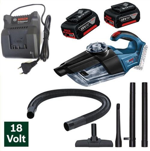 GAS 18V-1 Professional Akülü El Süpürgesi 3 Ah Çift Batarya