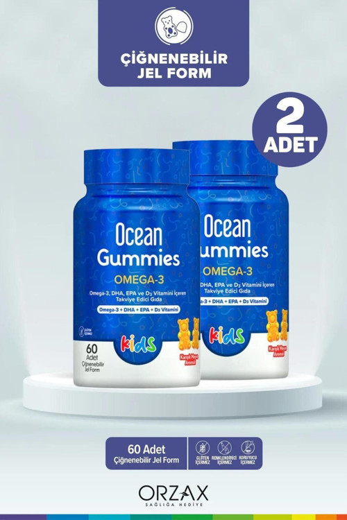 Gummies Omega 3 60 Adet Çiğnenebilir Jel Form 2 Adet