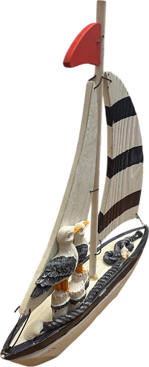 AHŞAP EL YAPIMI YELKENLİ MARTILI TEKNE