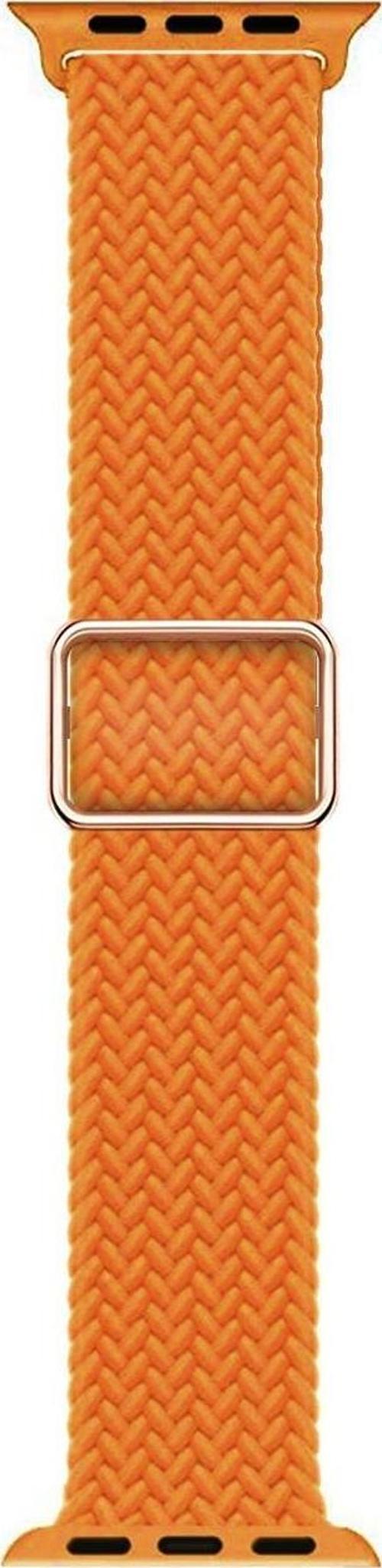 Apple Watch Ultra Kordon Braided Loop Band Turuncu