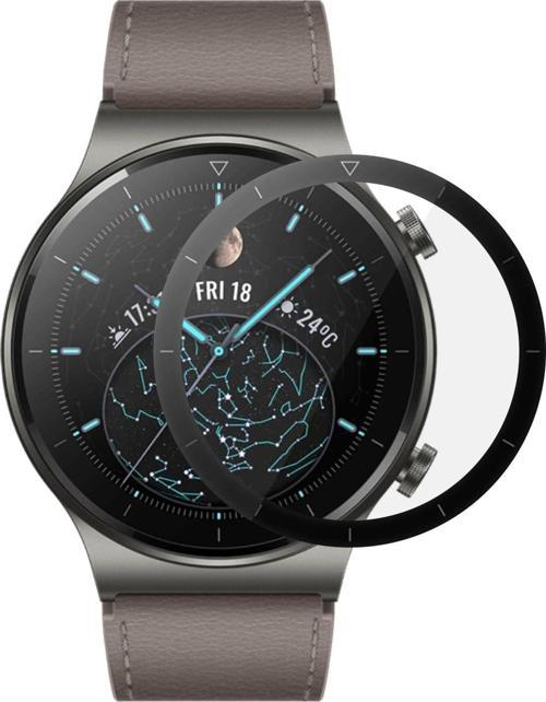 Huawei Watch GT2 Pro Tam Kaplayan Temperli Cam Full Ekran Koruyucu Siyah