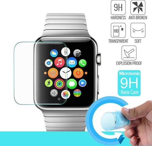 Apple Watch Series 3 42mm Nano Cam Ekran koruyucu Kırılmaz film