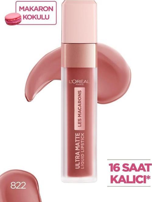 Likit Mat Ruj - Les Macarons Ultra Matte Liquid Lipstick 822 Mon Caramel