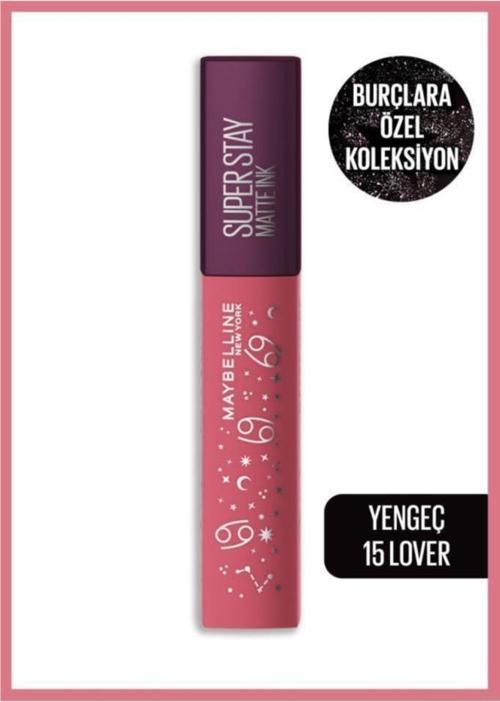 Super Stay Matte Ink Zodiac Likit Mat Ruj- 15 Lover (Yengeç)