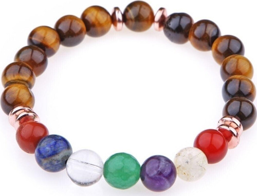 Sertifikalı Doğal Taş Çakra Bileklik Akik Sitrin Ametist Kaplan Gözü Aventerun Lapis Kuvars Jasper