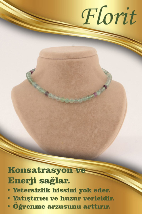 Sertifikalı Florit 6 Mm Kolye (Düğümsüz)