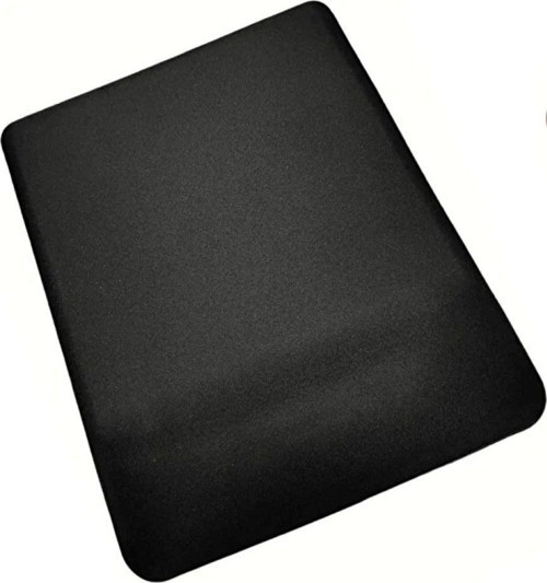 Siyah Desensiz Bilek Destekli Kaymaz Taban Bilgisayar Notebook Düz Mouse Pad - Bileklikli Mauspad