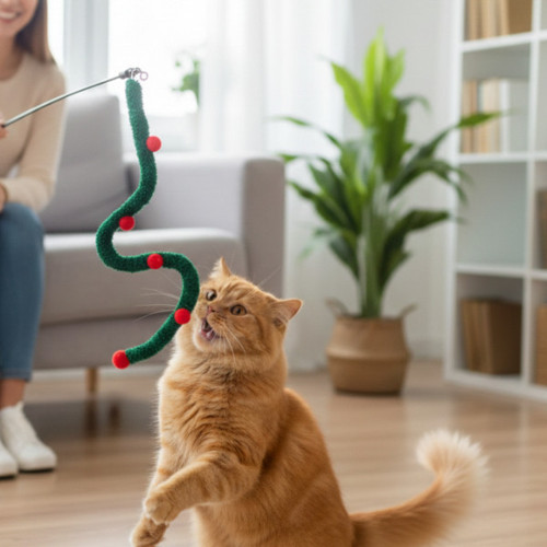 Büro Ev Ofis Evcil Kedi Hayvanı için Süs Tasarım Kedi Oltası
