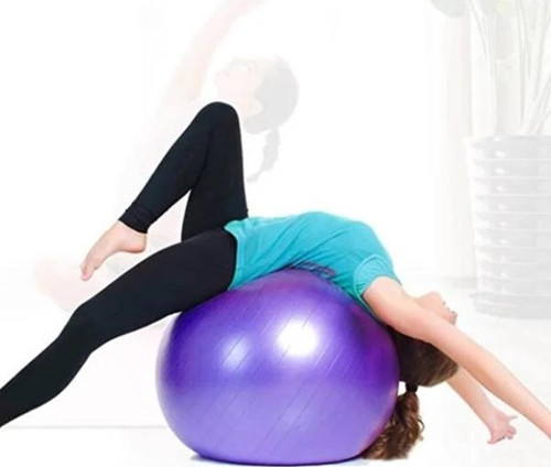 Büro Ev Ofis Egzersiz Spor Keyfi için 60CM Pilates Topu