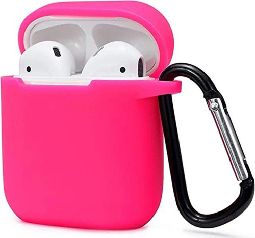 Airpods 2 (2.Nesil) Sert Silikon Kılıf - Pembe-(5796)