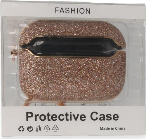 Airpods Pro (1.Nesil) Spell Simli Kılıf - Rose Gold-(5796)