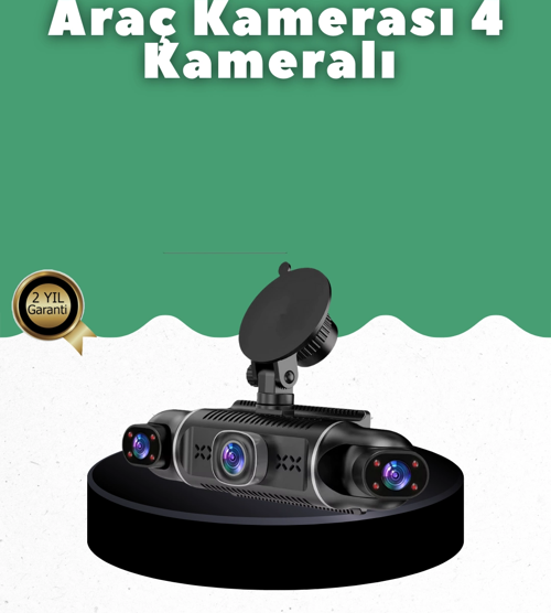 1080P 4 Kanallı Araç Kamerası Gps + Wifi + G Sensör Destekli