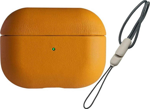 Airpods 3 (3.Nesil) 405 Deri Kılıf - Turuncu-(5796)