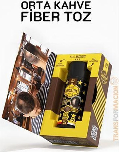 Turk Saç Dolgunlaştırıcı Fiber Topik Toz Orta Ton Kahverengi̇