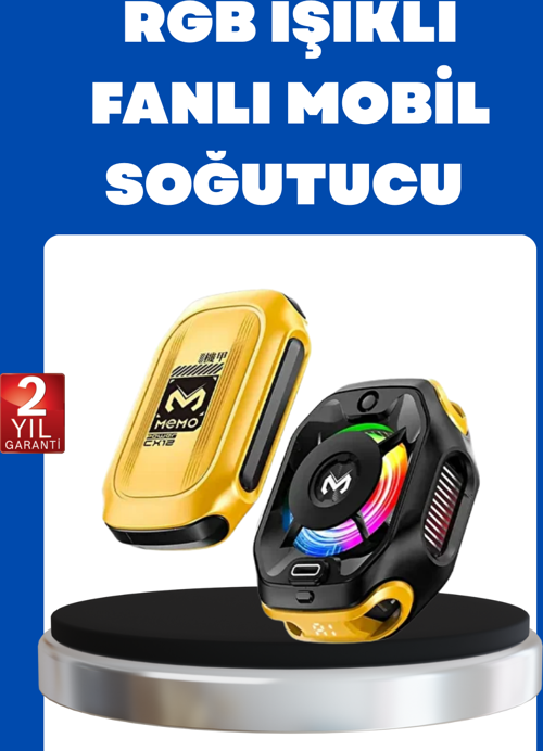 Manyetik Montajlı Dijital Ekranlı Telefon Soğutucu