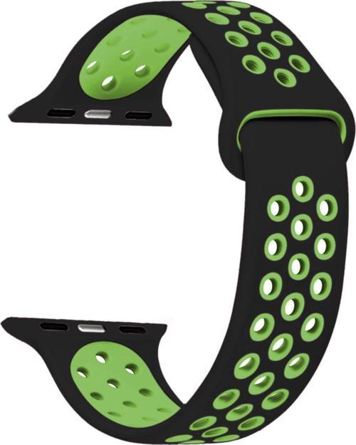 Apple Watch Ultra 2 Rainbow Sport Band Kordon Siyah Yeşil