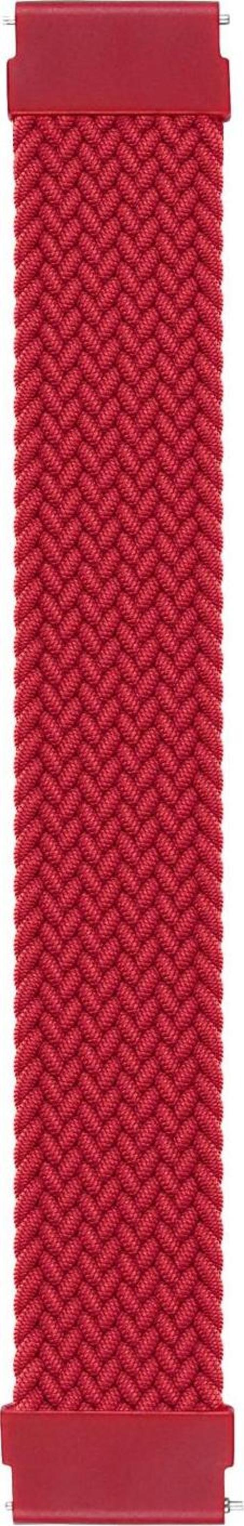 Amazfit GTR 3 Pro Kordon, (Large Size, 165mm) Braided Solo Loop Band Kırmızı