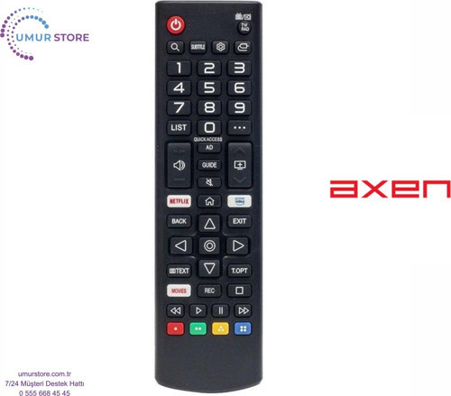 Axen AX65FIL240 Webos Smart Televizyon Kumandası-Mikrofonsuz