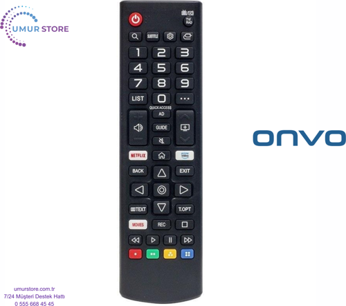Onvo OV98500 Webos Smart Televizyon Kumandası-Mikrofonsuz
