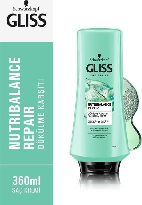 Schwarzkopf Gliss Nutribalance Saç Bakım Kremi 360 ML