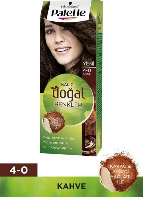 Schwarzkopf Palette Kalıcı Doğal Renkler 4-0 Kahve Saç Boyası