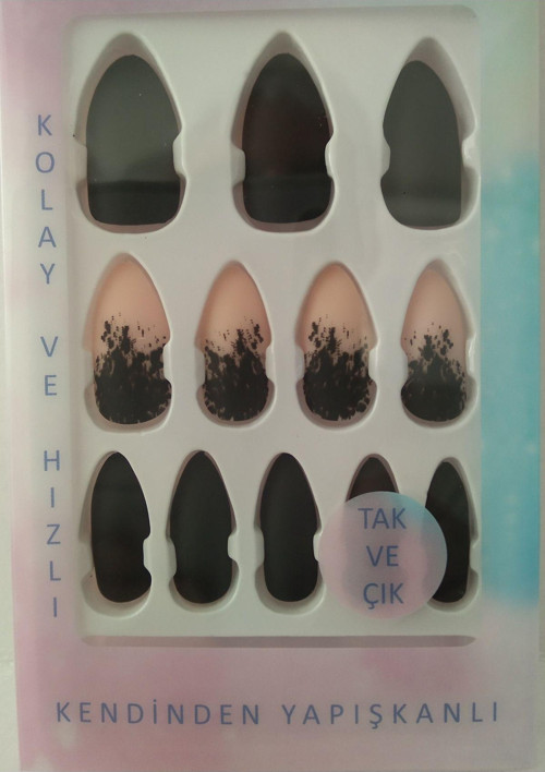 Kozmetik 3 Paket Ocean Kendinden Yapışkanlı Takma Tırnak Kasu764