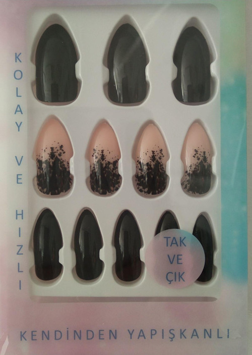 Kozmetik 3 Paket Ocean Kendinden Yapışkanlı Takma Tırnak Kasu792