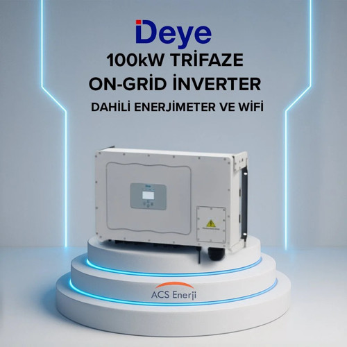100 kW Trifaze On-Grid İnverter (Dahili Enerjimeter ve Wifi)