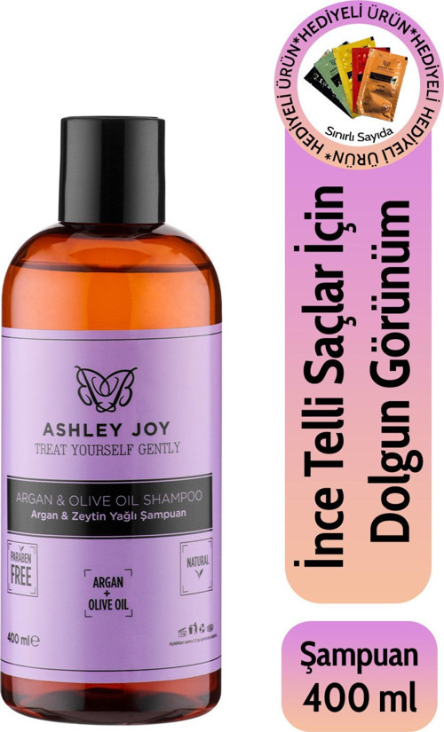 Ince Telli Saçlar Için Argan & Zeytinyağlı Ağırlaştırmayan Bakım Şampuan 400 Ml
