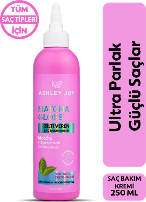 Matcha Gloss Glikolik Asit İçeren Işıltı Ve Parlaklık Veren Saç Bakım Kremi