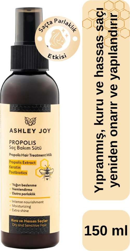 Kuru Ve Hassas Saçlar Için Besleyici Onarıcı Propolis Keratin Saç Bakım Sütü