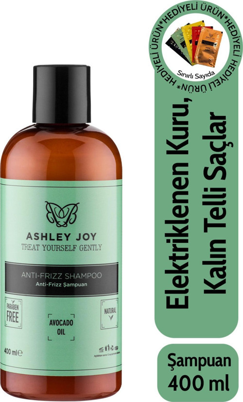 Kabaran Saçlar Için Avokado Yağı Nemlendirici Elektriklenme Karşıtı Antifrizz Şampuan 400Ml