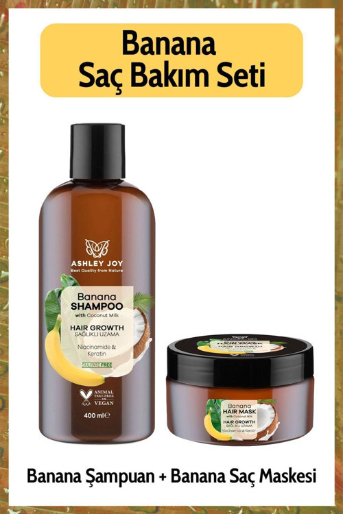 Hızlı Uzamaya Yardımcı Keratin Içeren Besleyici Sülfatsız 2'Li Bakım Seti