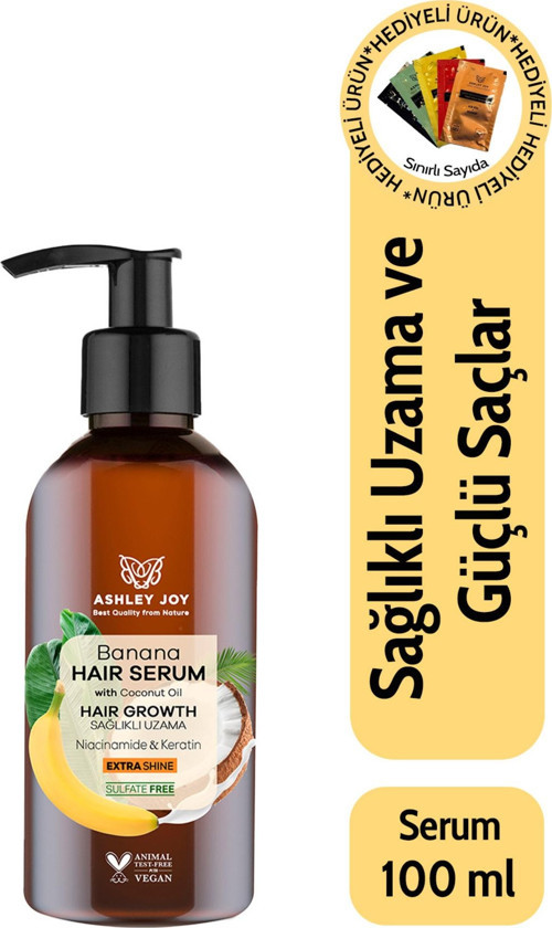 Hızlı Uzamaya Yardımcı Yoğun Parlaklık Veren Banana Saç Serumu 100 Ml