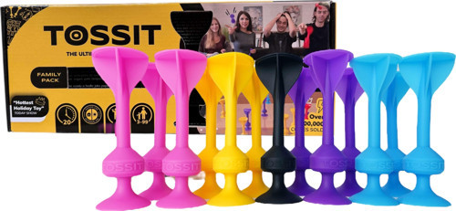 TOSSIT Silikon Dart Aile Seti (Pembe, Mor, Mavi, Sarı)