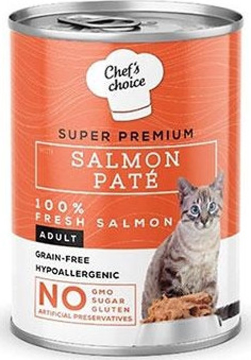 Pate Somonlu Tahılsız Yetişkin Kedi Konservesi 24 Adet 400 Gr