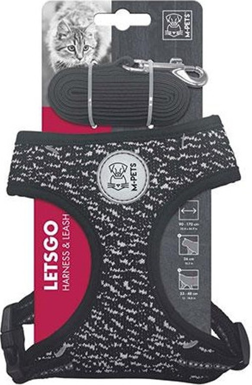 Letsgo Kedi Göğüs Tasması Seti 30-42 Cm