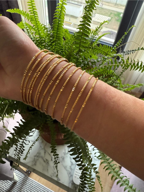 Şıkır Şıkır Altın Gold Ajda Bilezik 3 Adet Fiyatı 6 Cm Çap