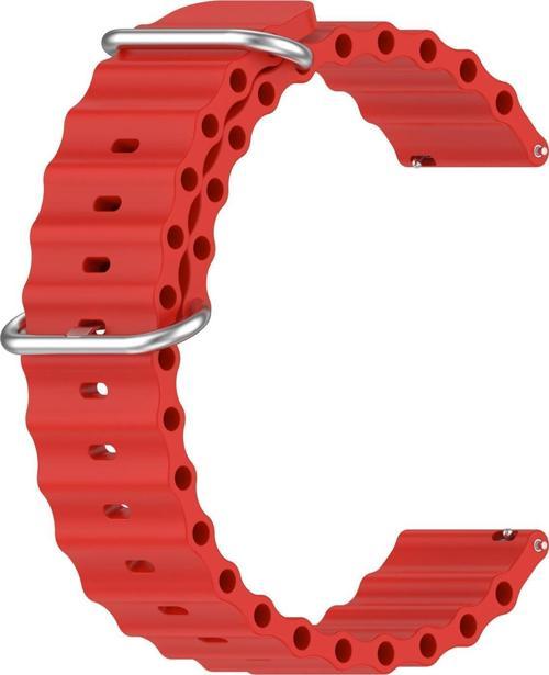 Samsung Gear S3 Frontier Kordon Ocean Band Kırmızı