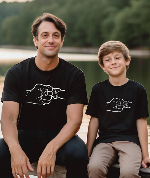 Baba Oğul Kız En Iyi Dost T-Shirt (Tekli Üründür Kombin Yapmak Için 2 Adet Sepete Ekleyiniz)