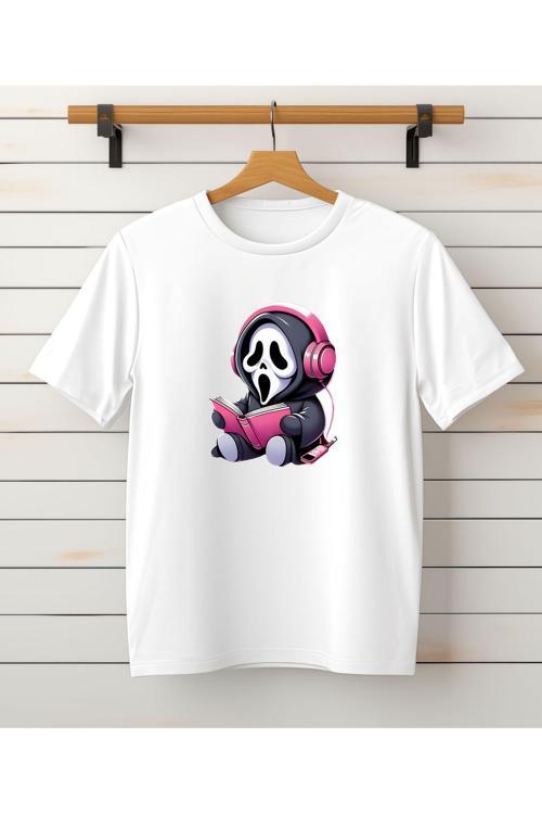 Çığlık Baskılı Unisex T-Shirt