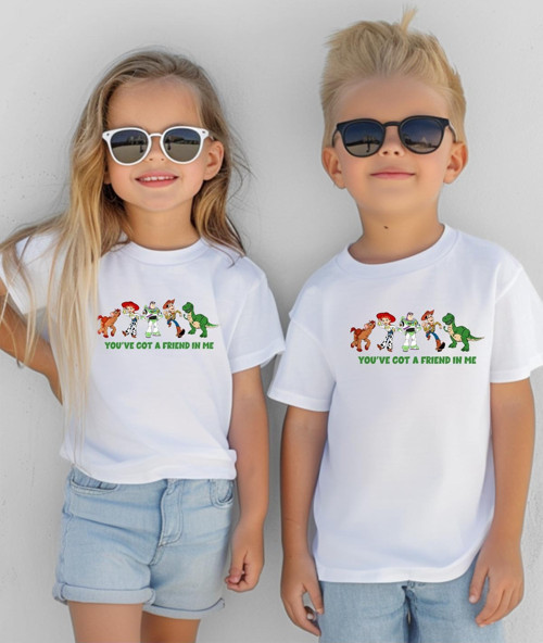 Kardeş Kombin Tişört- Oyuncak Hikayesi Baskılı Çocuk Tişört/T-Shirt (Tek Adet Fiyatıdır.)